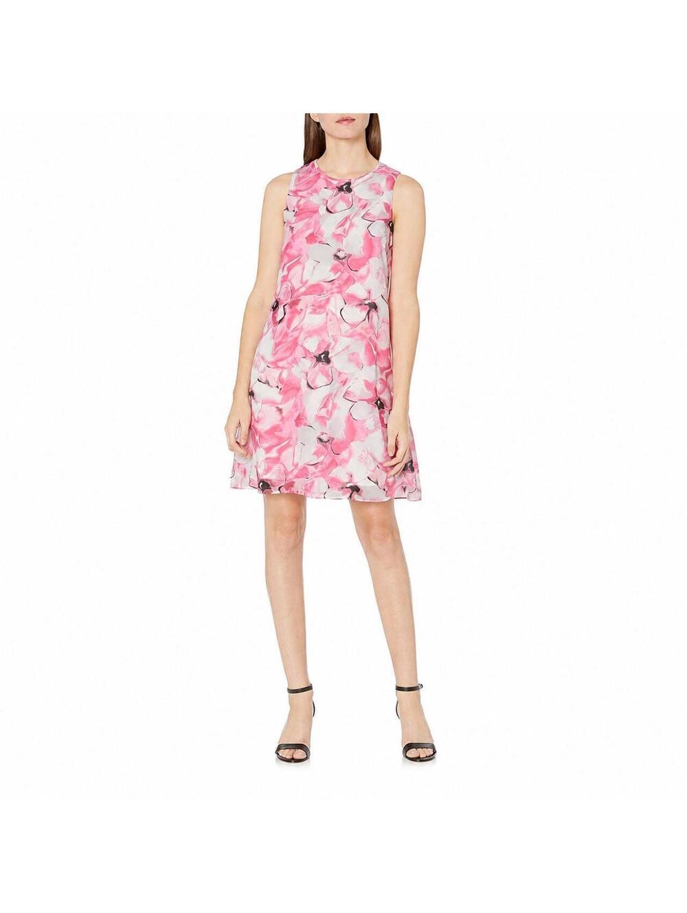 Nine West Women's Pink and White Work-dress